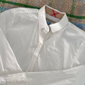 Burberry White Dress Shirt for Women